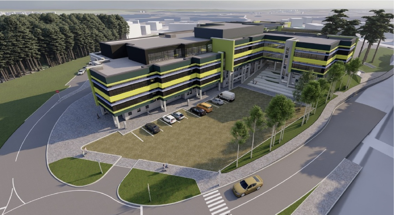 Berģu Mūzikas un mākslas skolas vizualizācijas, kopskats