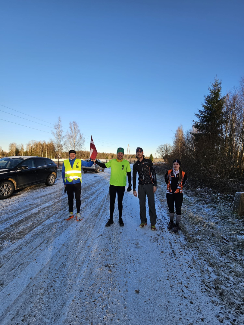 stafetes skrējiens “Ropaži skrien 107”