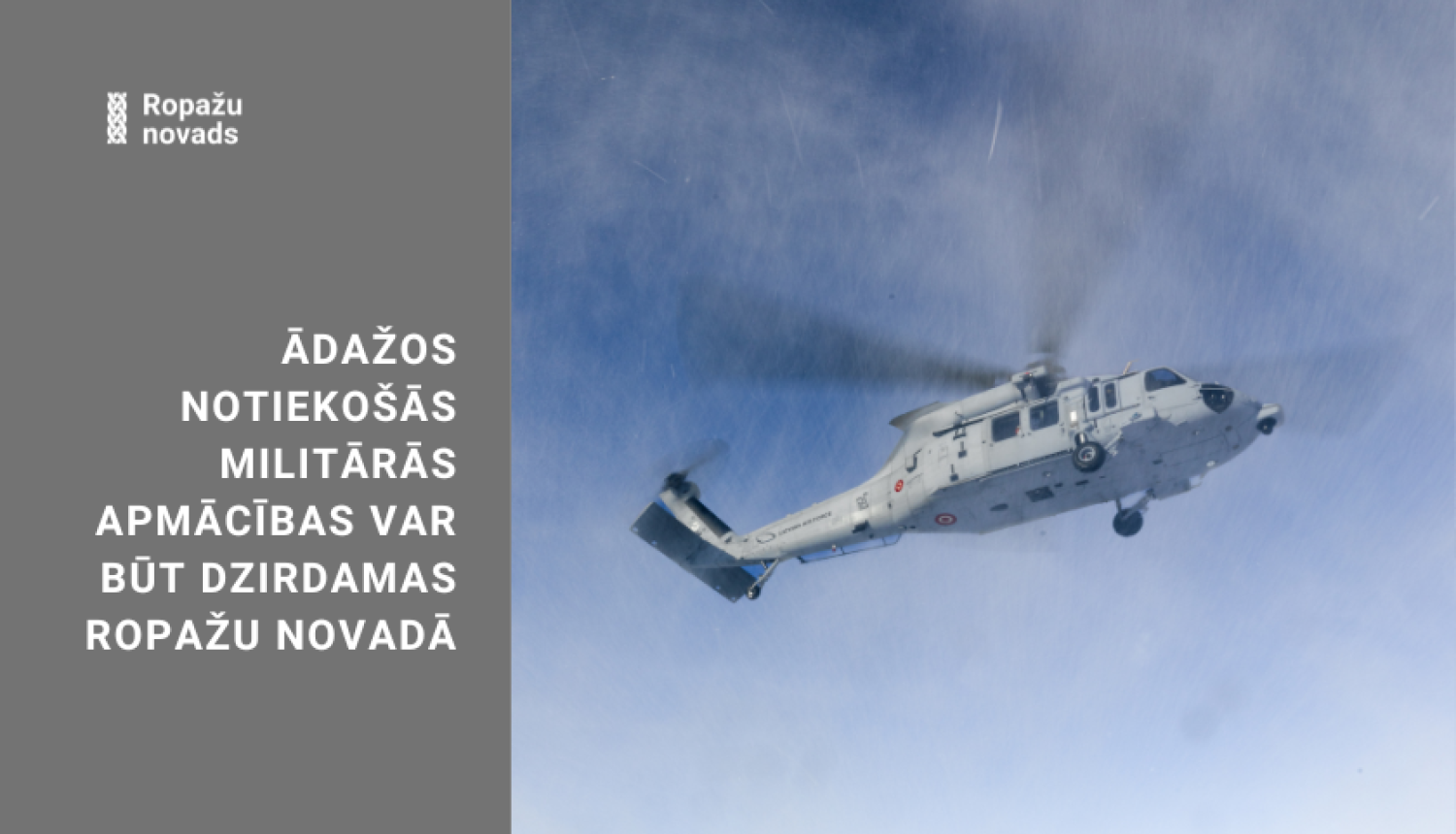 militārās mācības Ādažos, pārlidojumi ar helihopteru