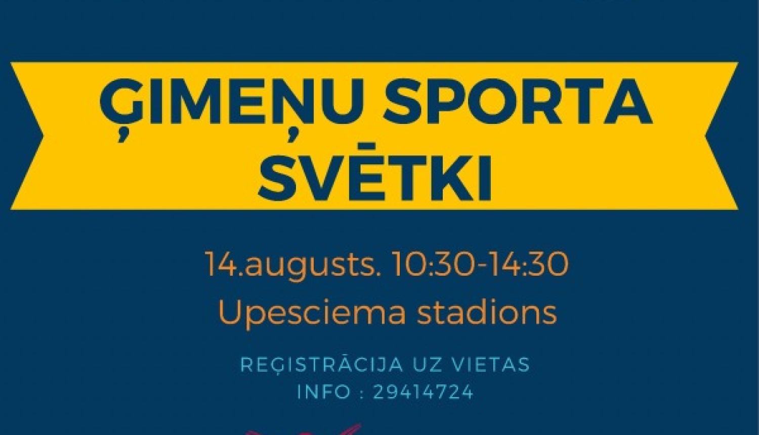 14. augustā Ģimeņu sporta svētki Upesciemā, Garkalnes pagastā