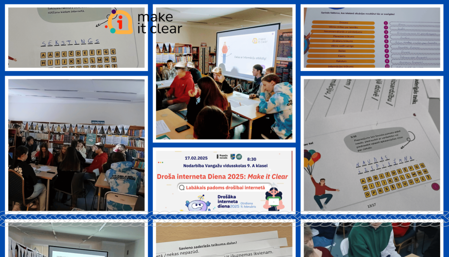 Droša interneta diena Vangažu bibliotēkā