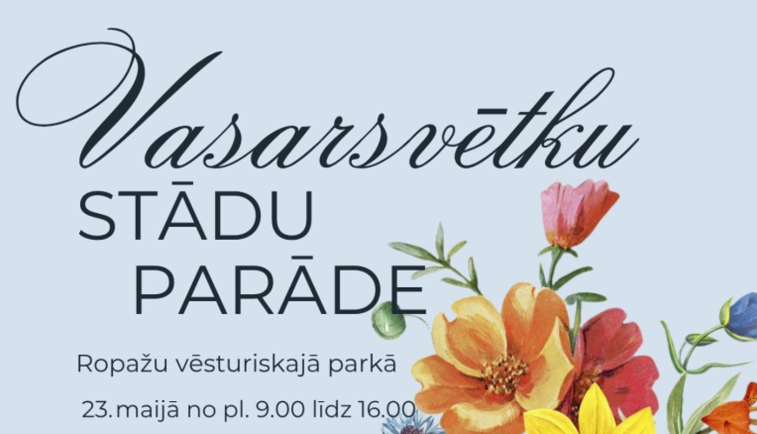 Vasarsvētku stādu parāde, afiša