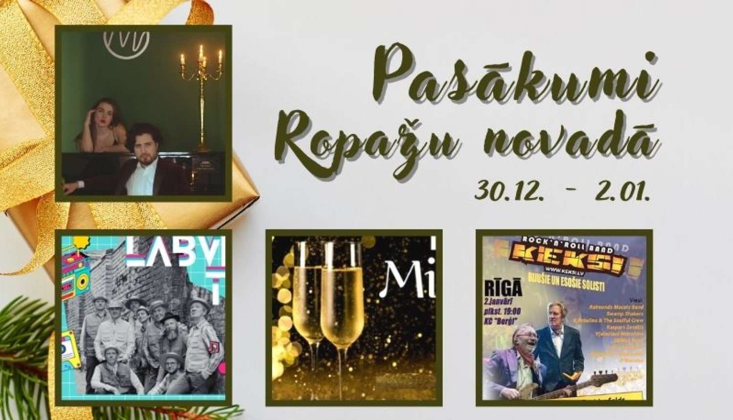 Pasākumi 30.12.-02.01.
