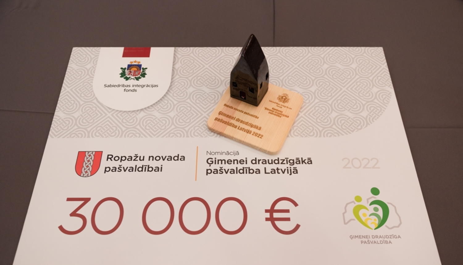 "Ģimenei draudzīgākā pašvaldība" Latvijā-2022 - Ropažu novada pašvaldība!