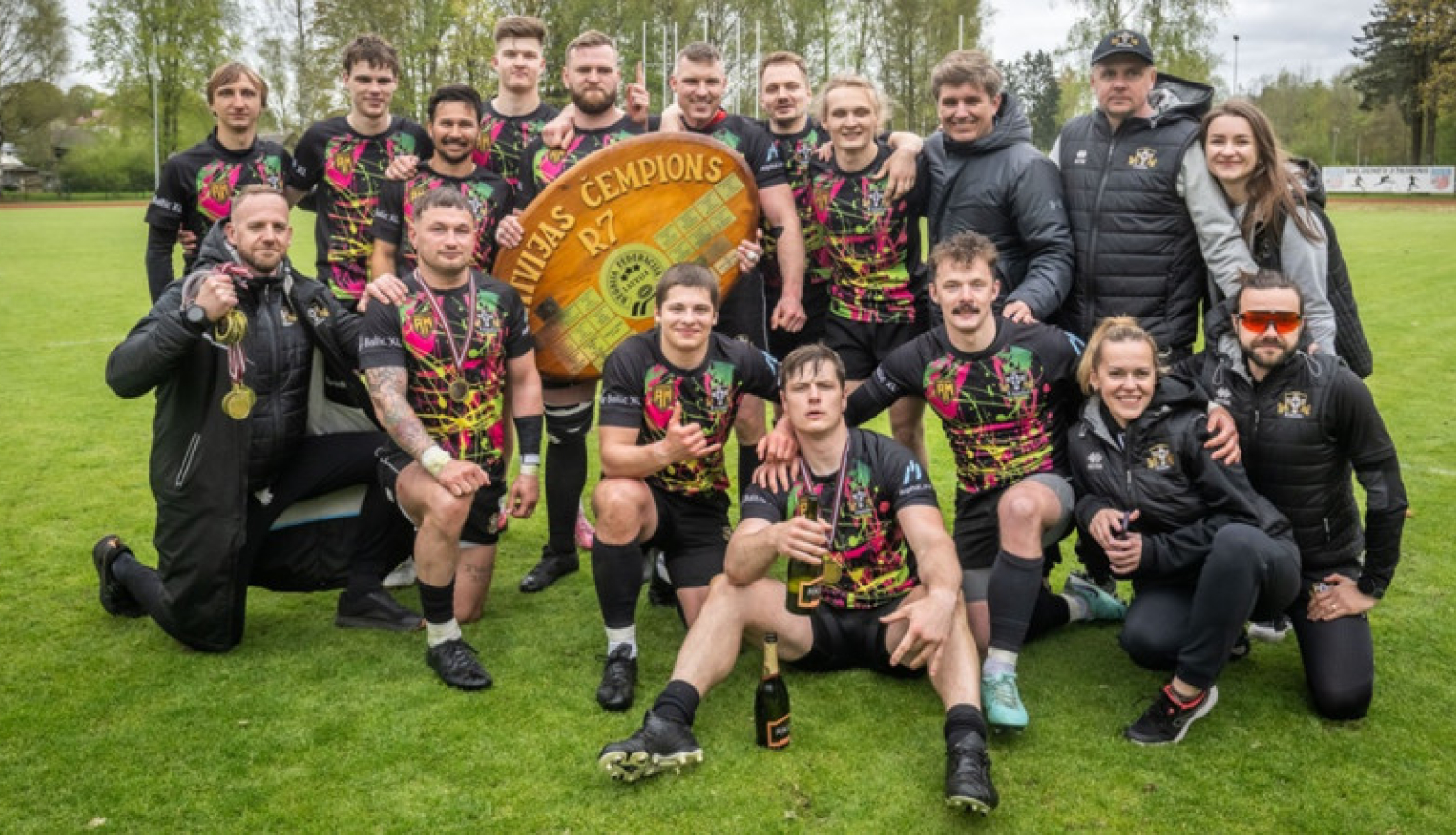 Latvijas čempioni RK "Baltic XL/Livonia". Foto:Zigismunds Zālmanis