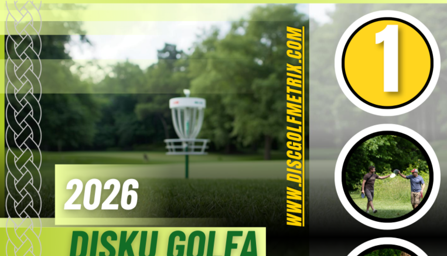 Disku golfa sacensības, 1. posms, afiša