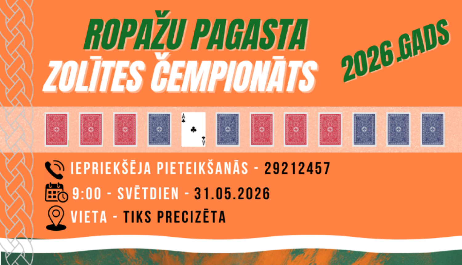 zolītes kauss, 5. posms, AFIŠA