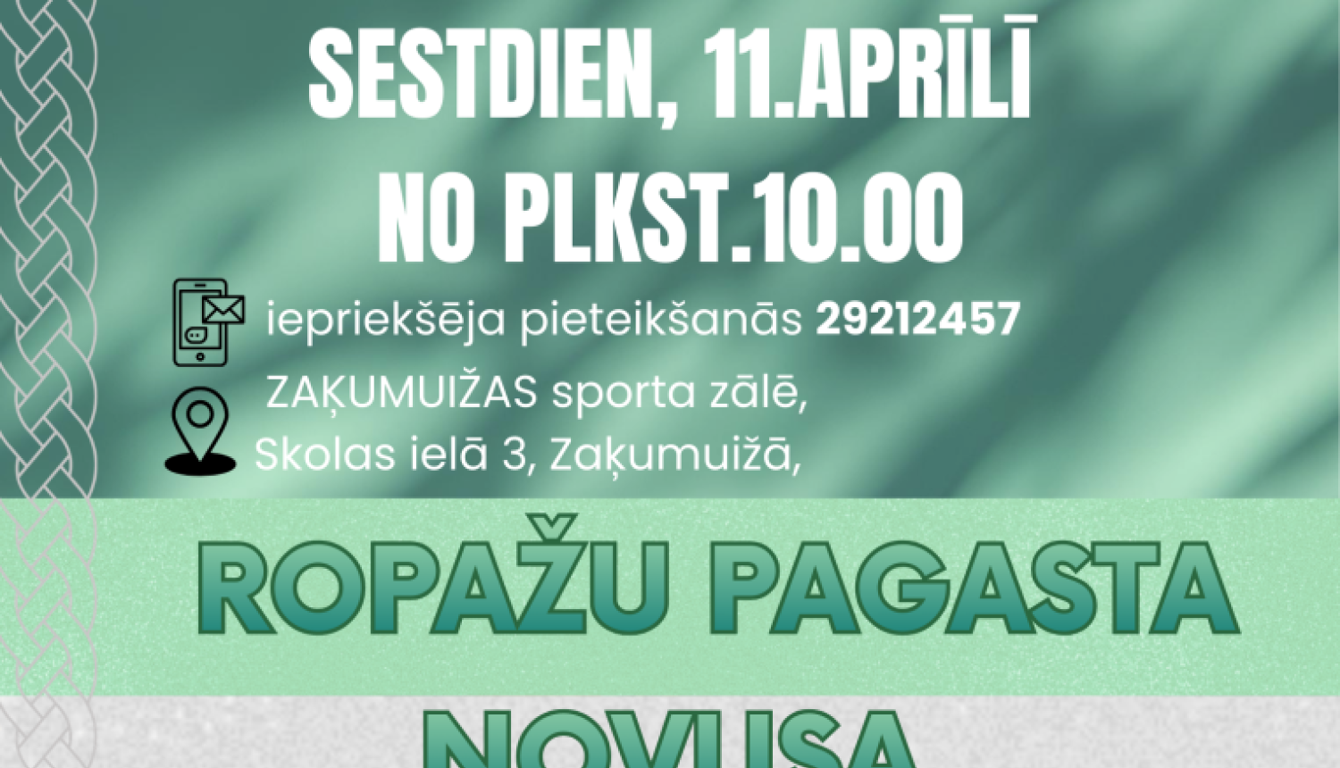 Ropažu pagasta novusa turnīrs, 4. posma afiša