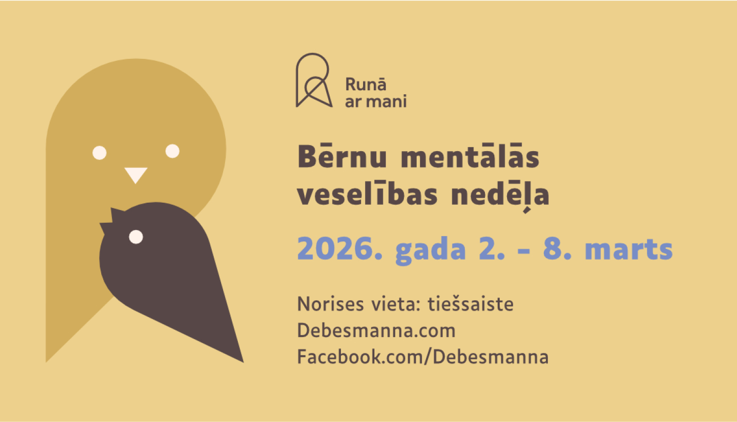 Bērnu mentālās veselības nedēļa, afiša