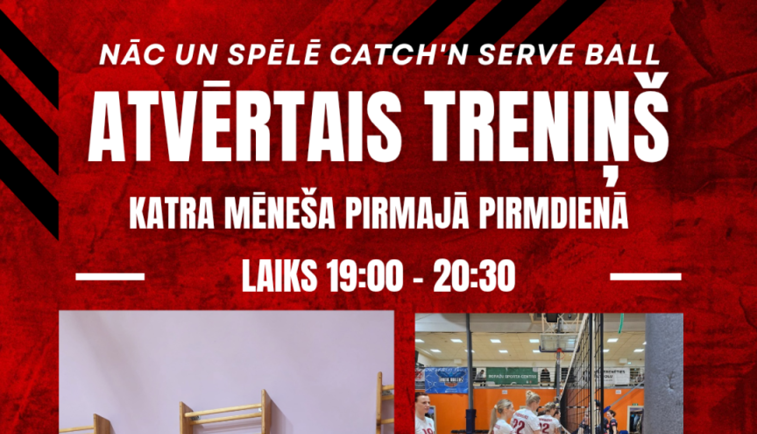 Ropažu Sporta centra neformālās izglītības "Ķer un servē bumbu" sporta komanda "Skabargas" aicina jaunas dalībnieces