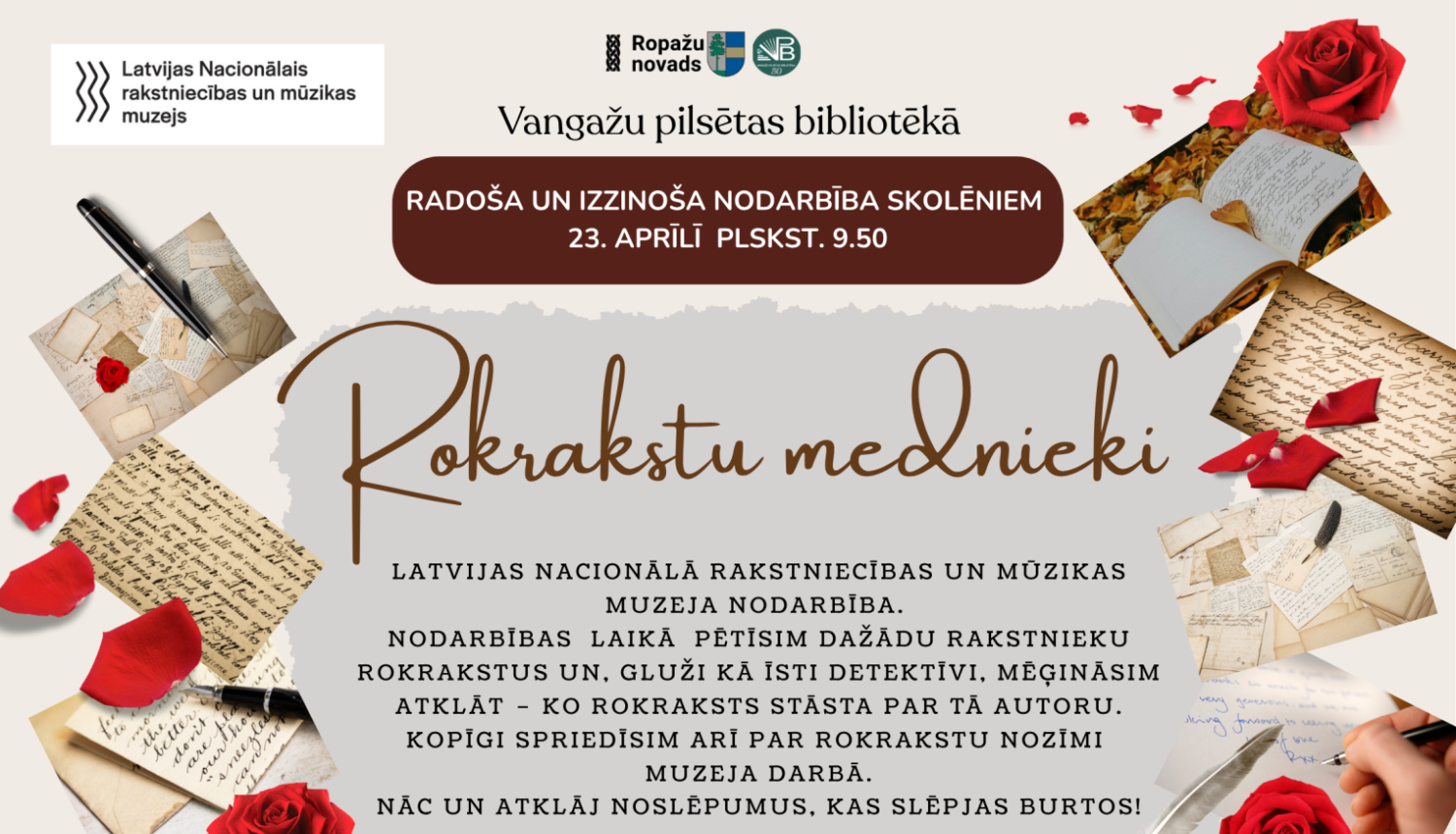 Rokrakstu mednieki, nodarbība
