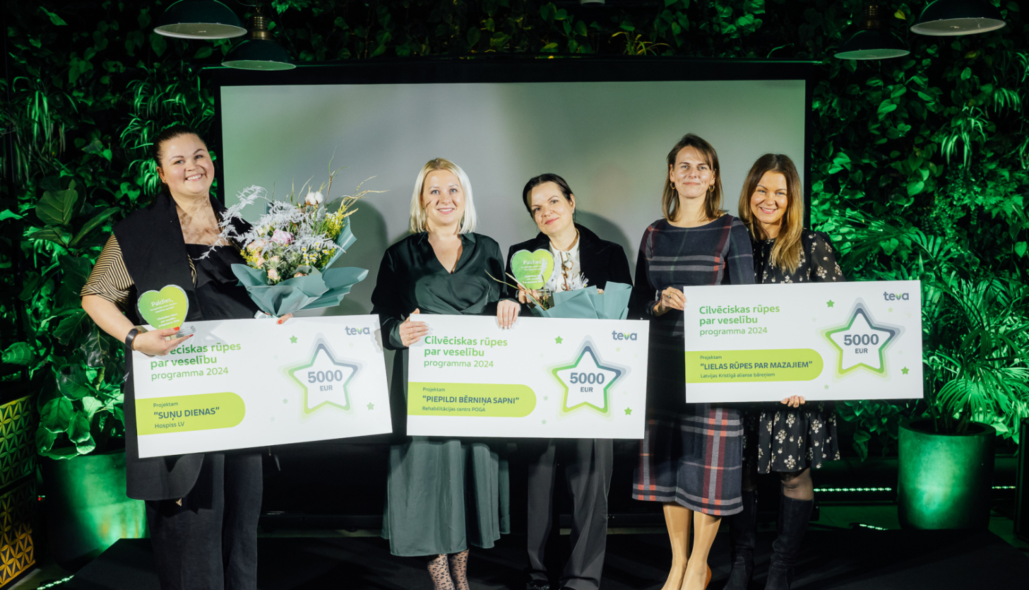 sievietes ar plakātiem