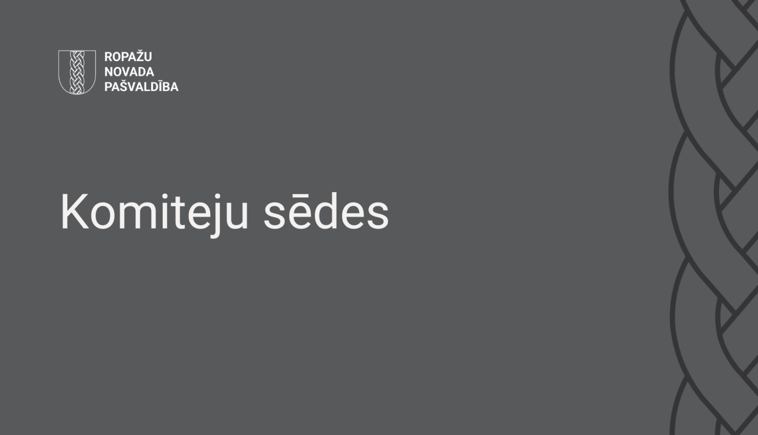 uzraksts komiteju sēdes