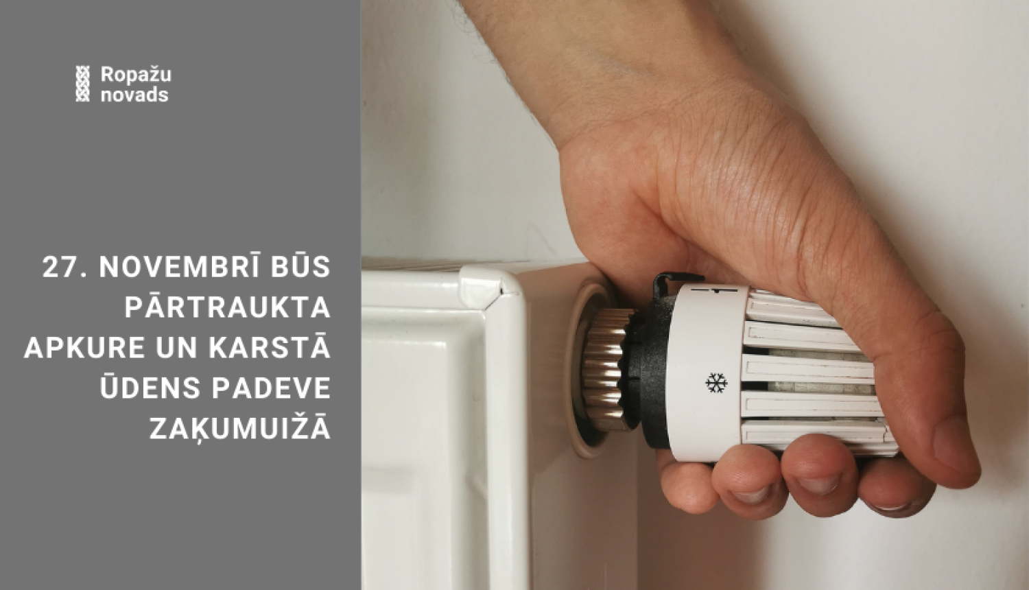 Karstā ūdens un apkures pārtraukums Zaķumuižā