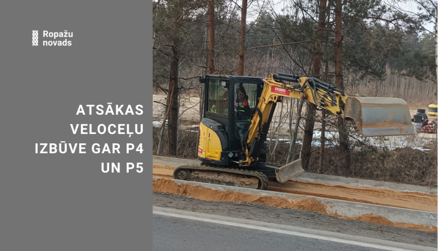 vizuālais materiāls: atsākusies būvsezona