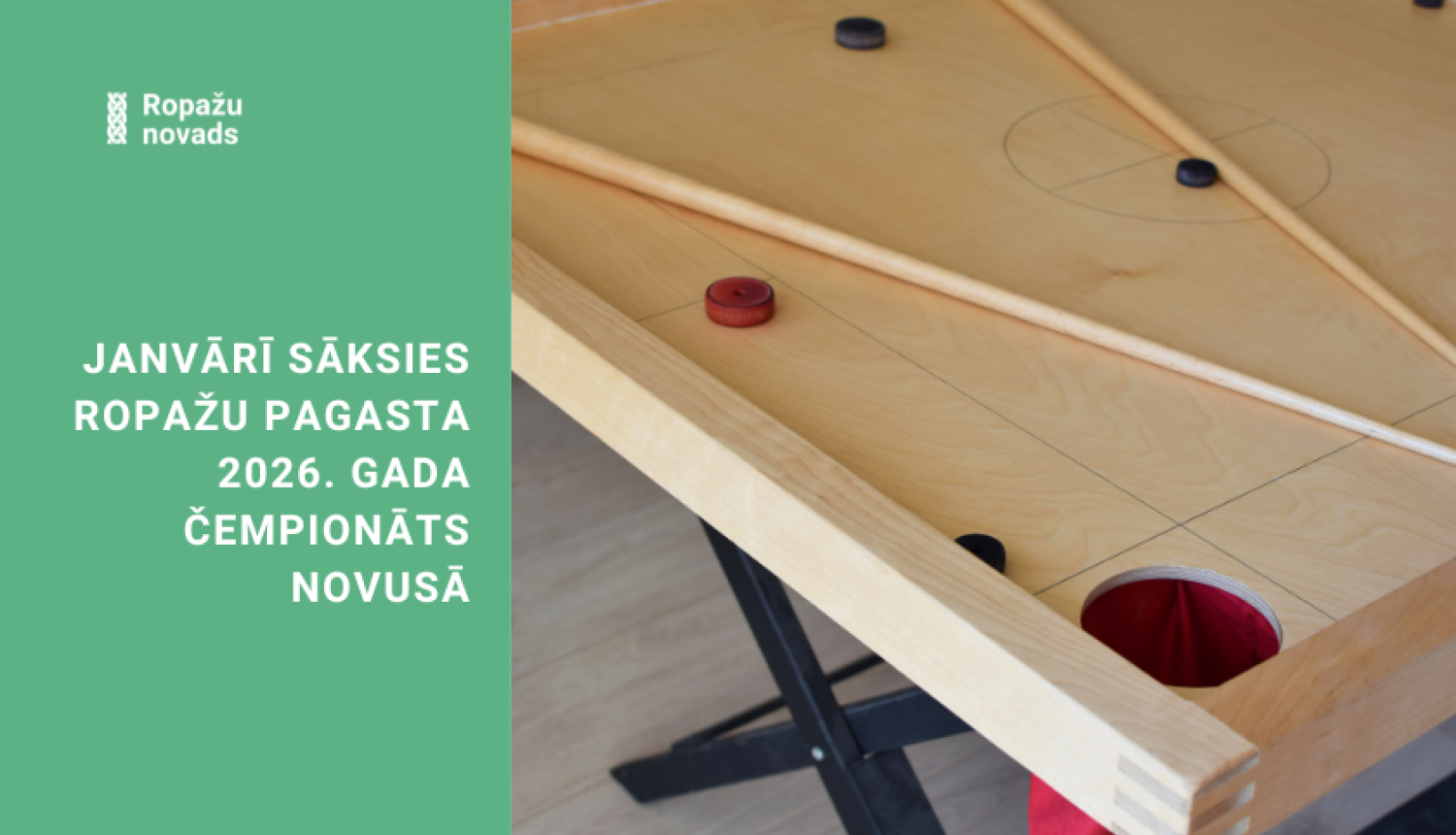 Janvārī sāksies Ropažu pagasta 2026. gada čempionāts novusā