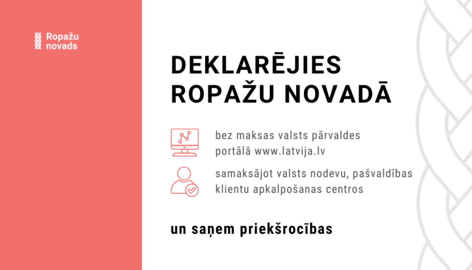 Deklarējies Ropažu novadā!