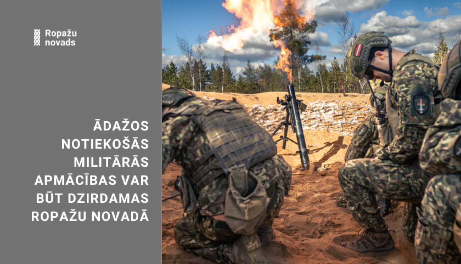 militārās mācības Ādažos,  mīnmetēju kaujas šaušana