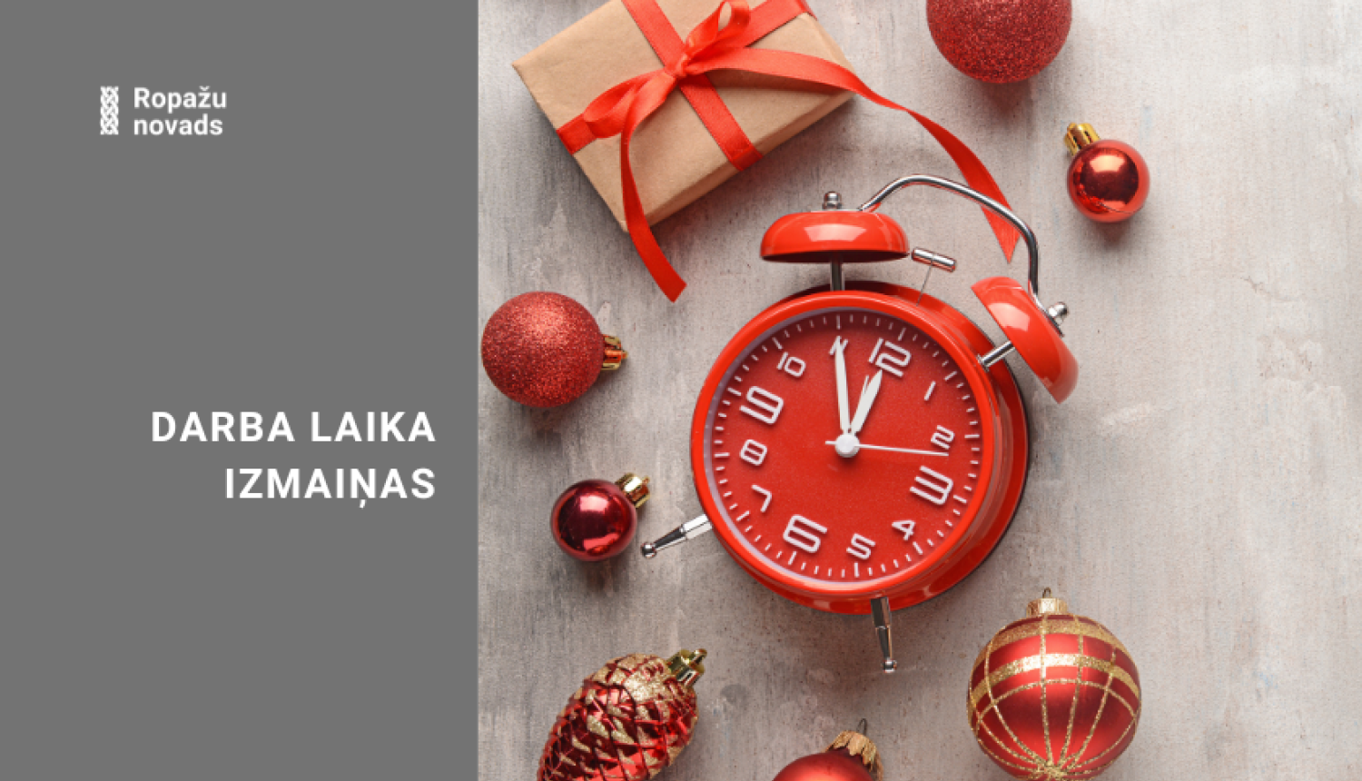 Darba laika izmaiņas svētkos