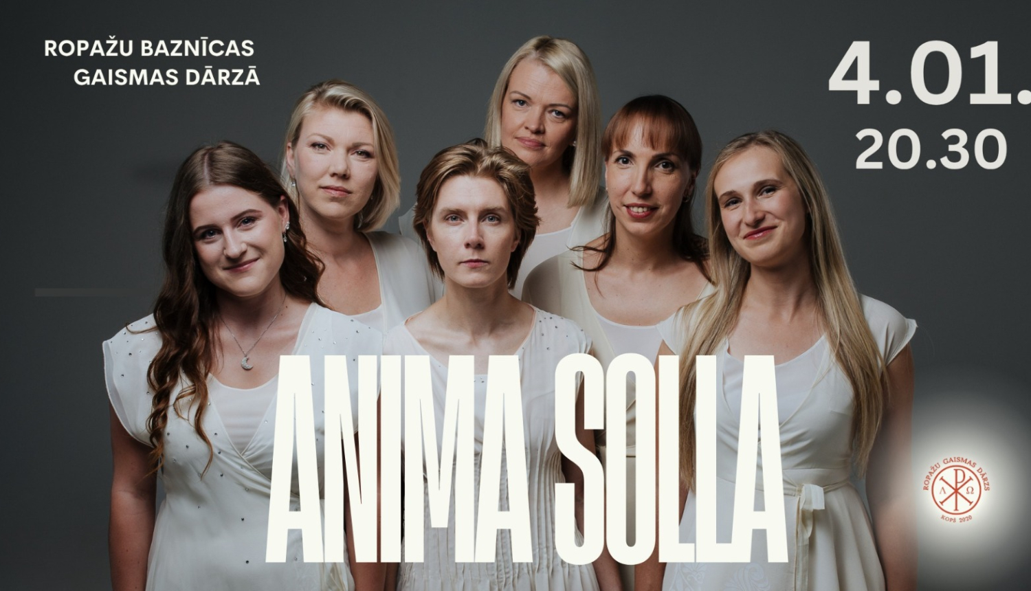 Vokālās a capella grupas "ANIMA Solla" koncerts "Cik lēni brīnodamies…"