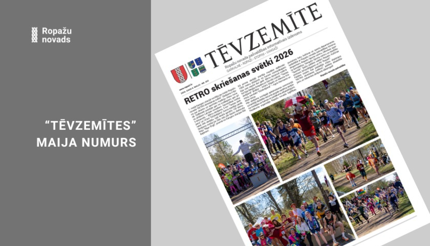 pašvaldības informatīvais izdevums Tēvzemīti, maija numurs