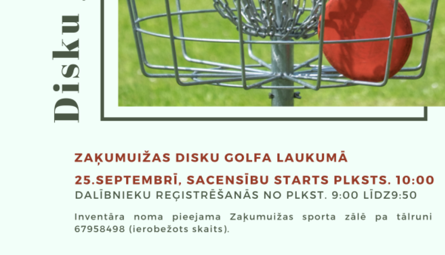 Disku golfa sacensības