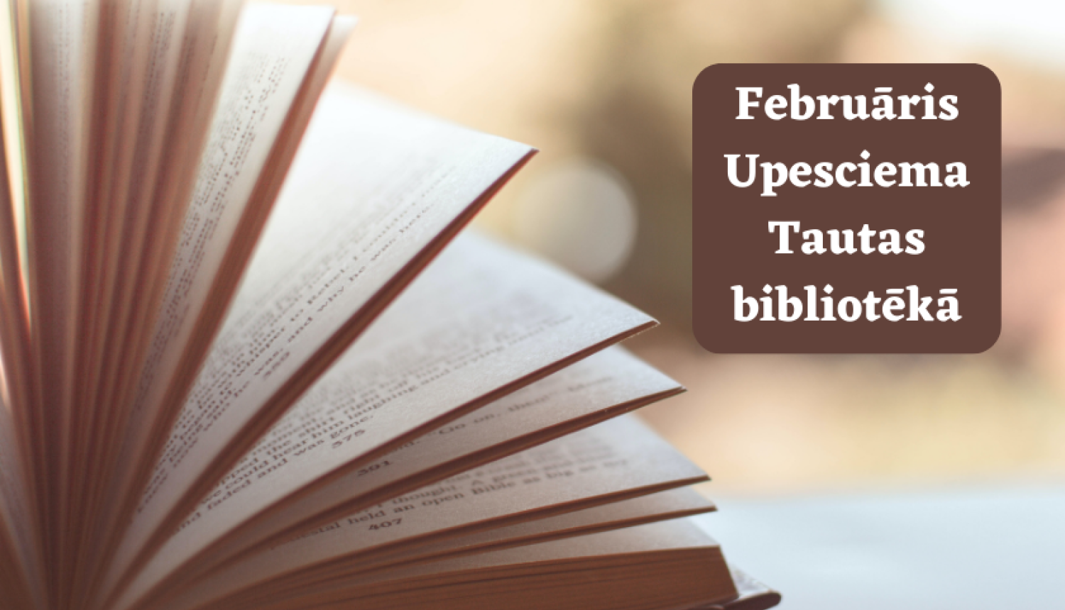 Februāris Upesciema tautas bibliotēkā