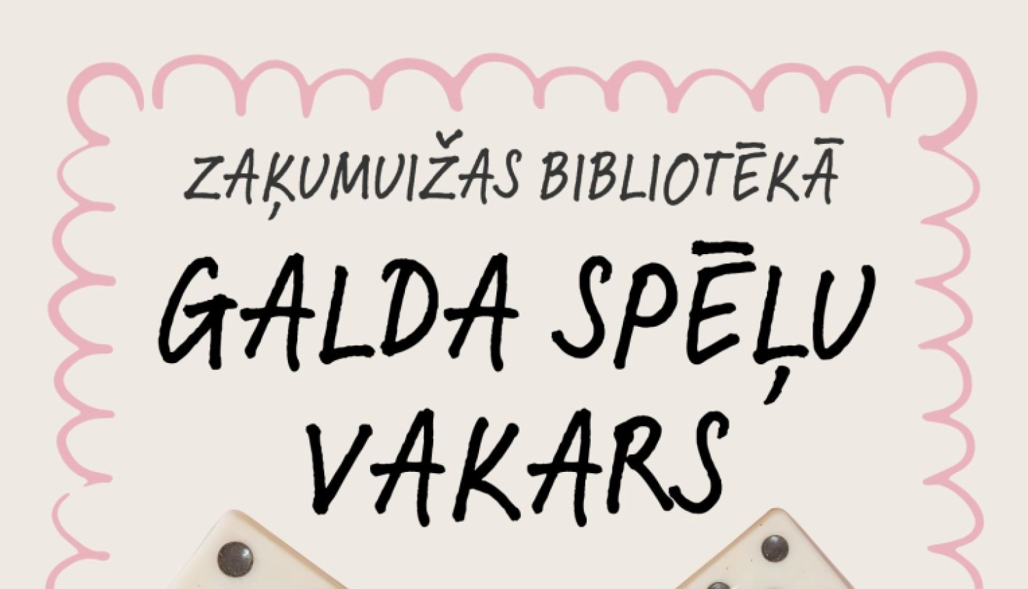 galda spēļu vakars
