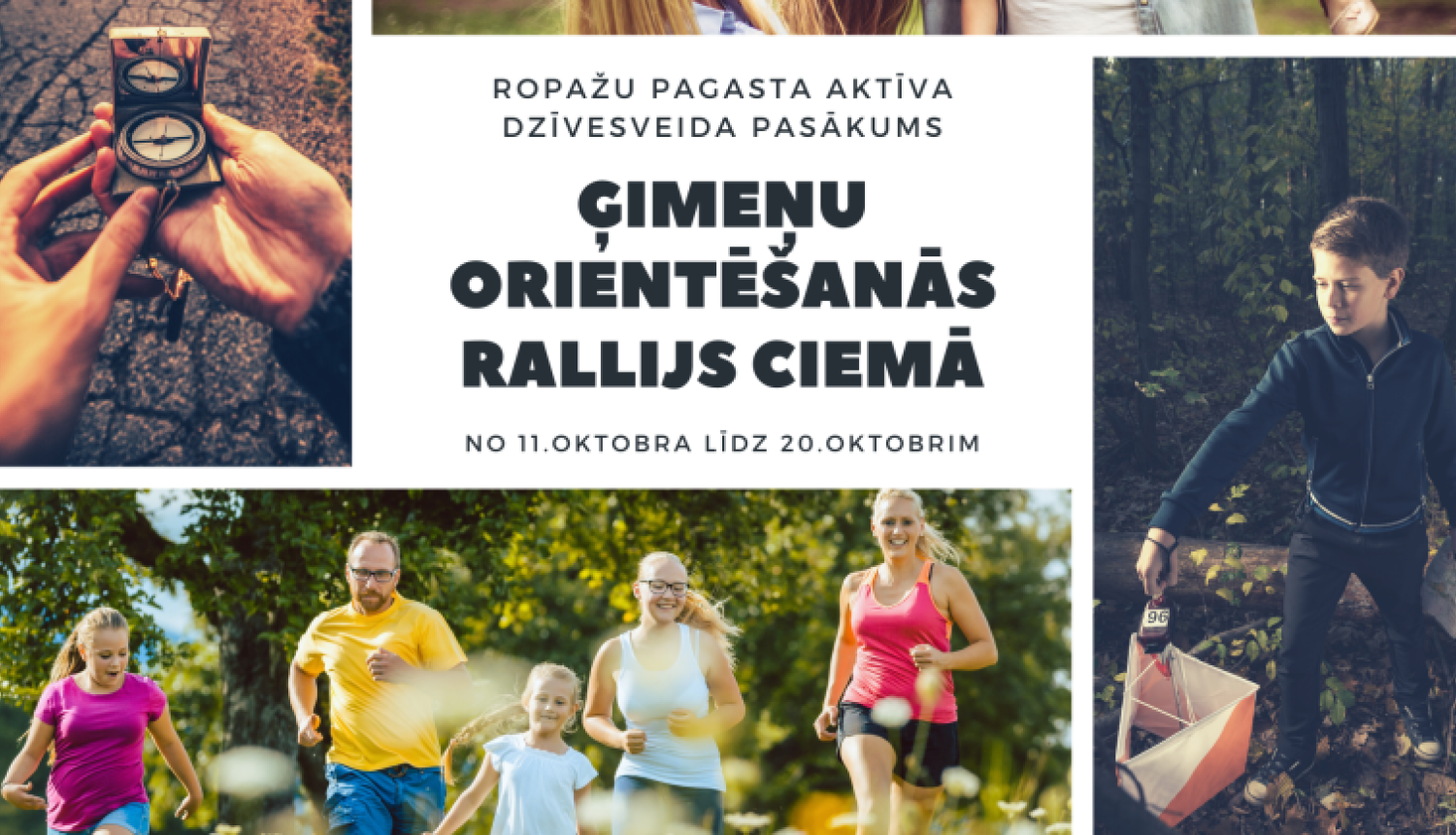Ģimeņu orientēšanās rallijs ciemā