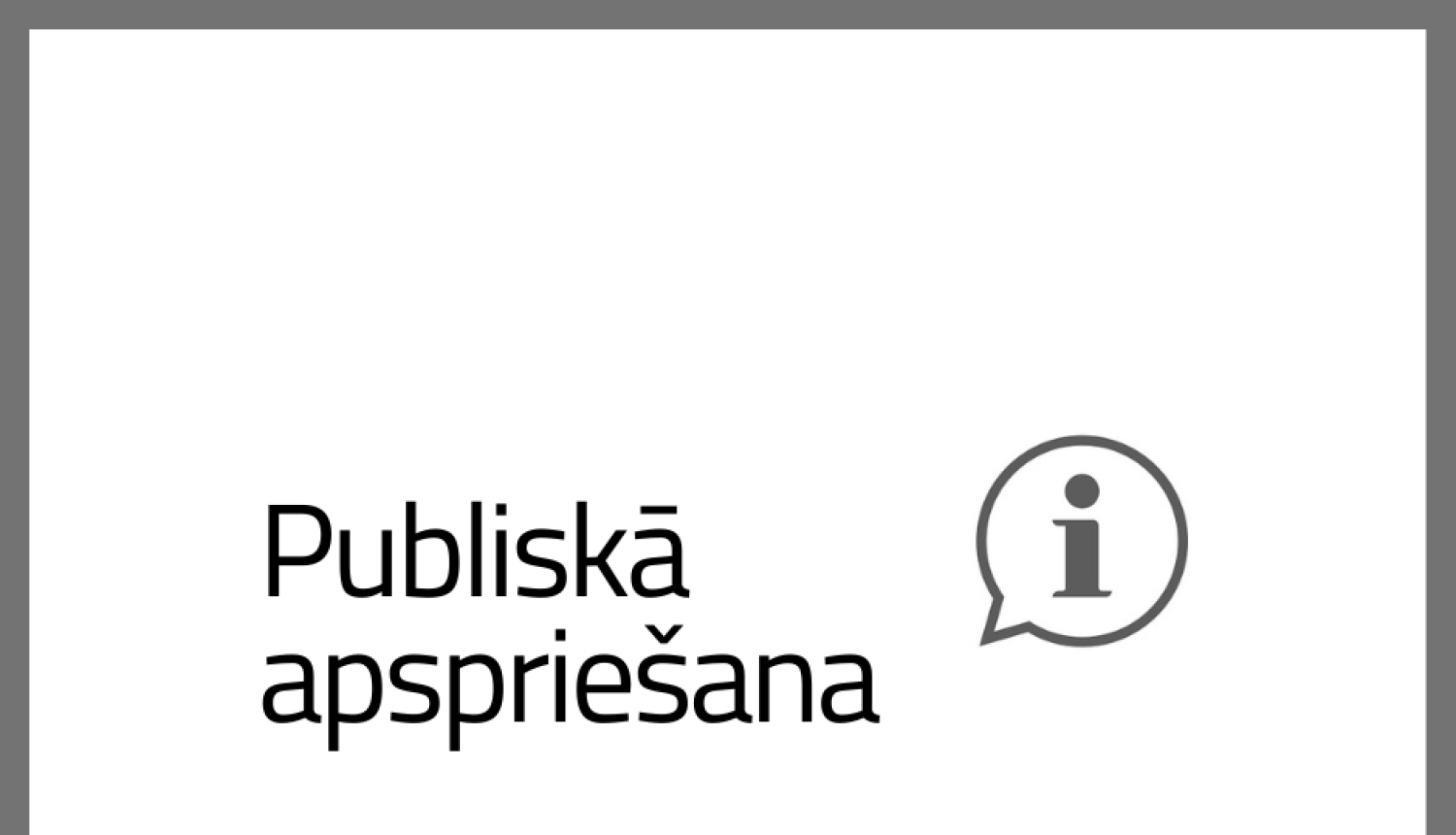 Publiskā apspriešana