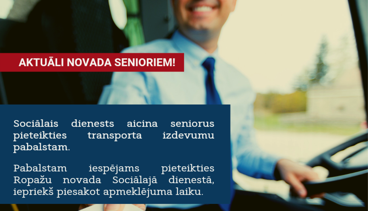 senioriem transporta atbalsts