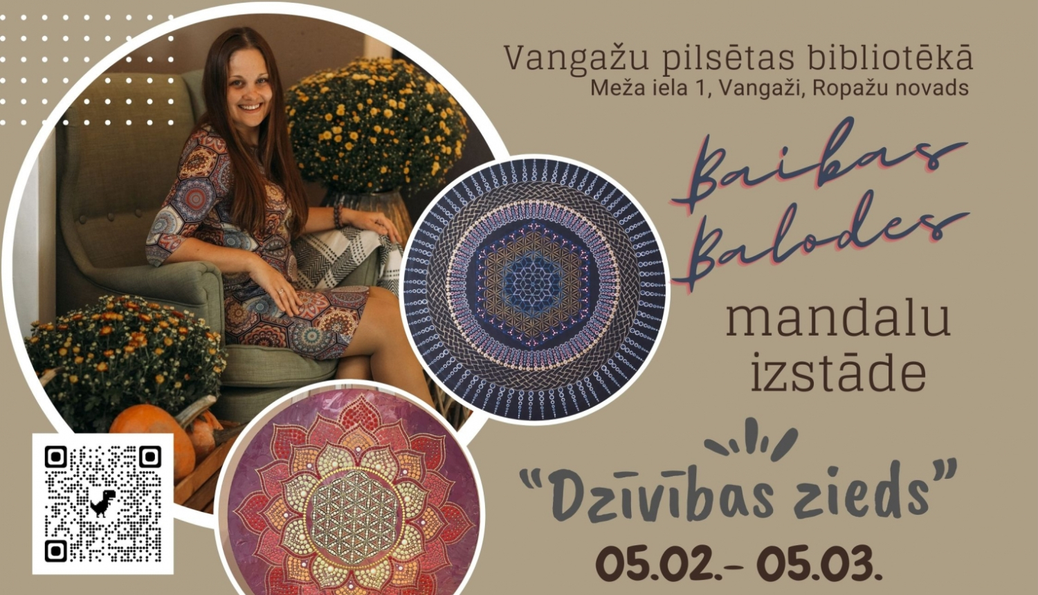 Mandalu izstāde Vangažos