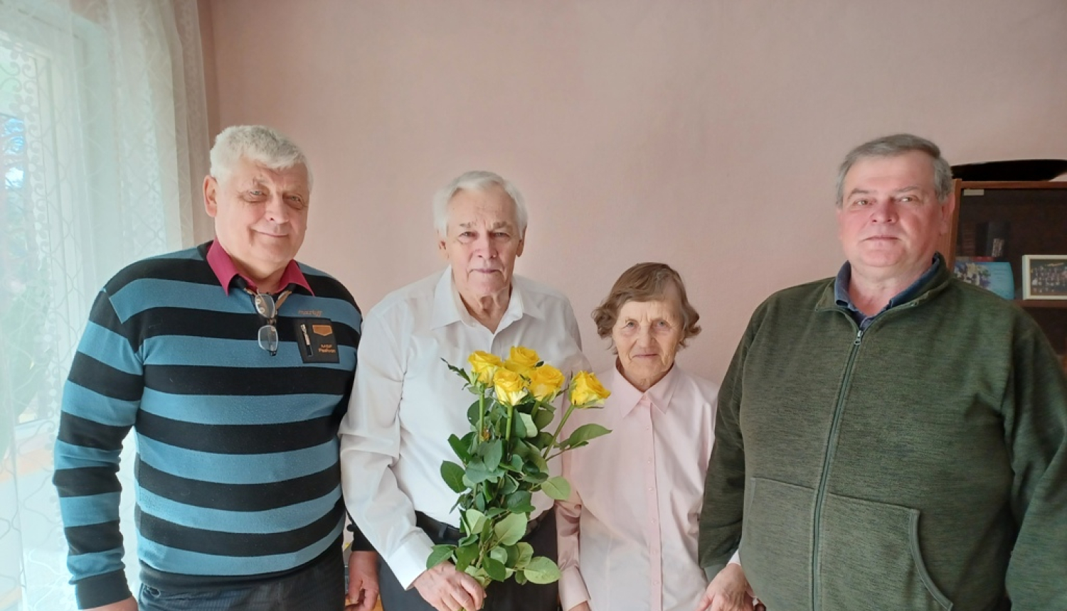 Sveicām Ropažu pagasta represēto Zigmundu Rubeni 85 gadu jubilejā