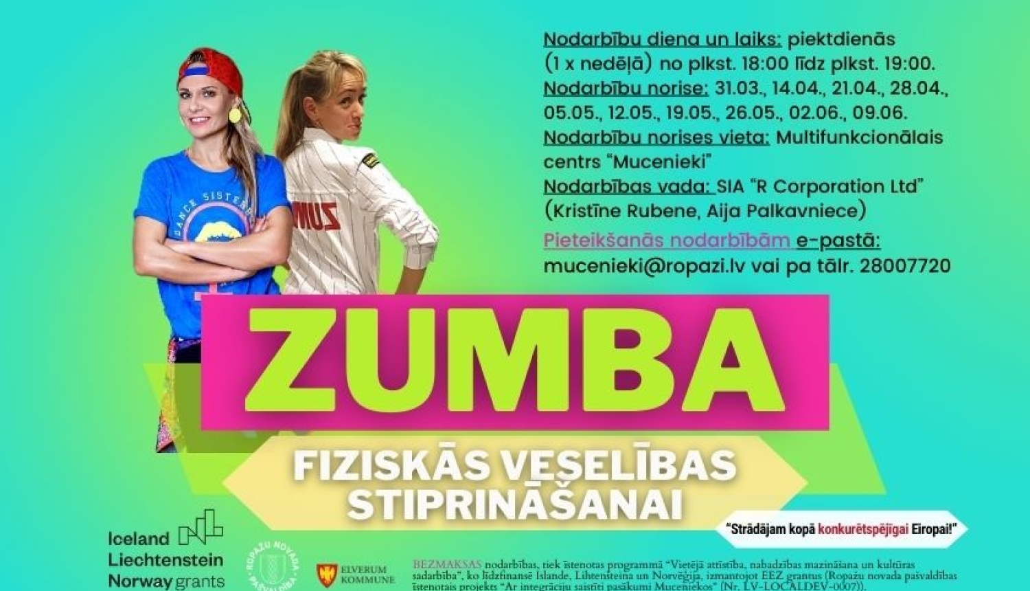 Zumbas nodarbībs