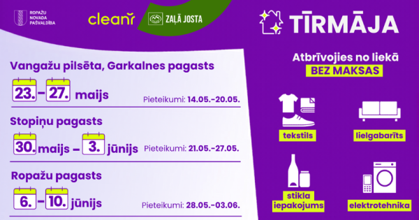 Ropažu novadā bez maksas atbrīvos mājokļus no liekā