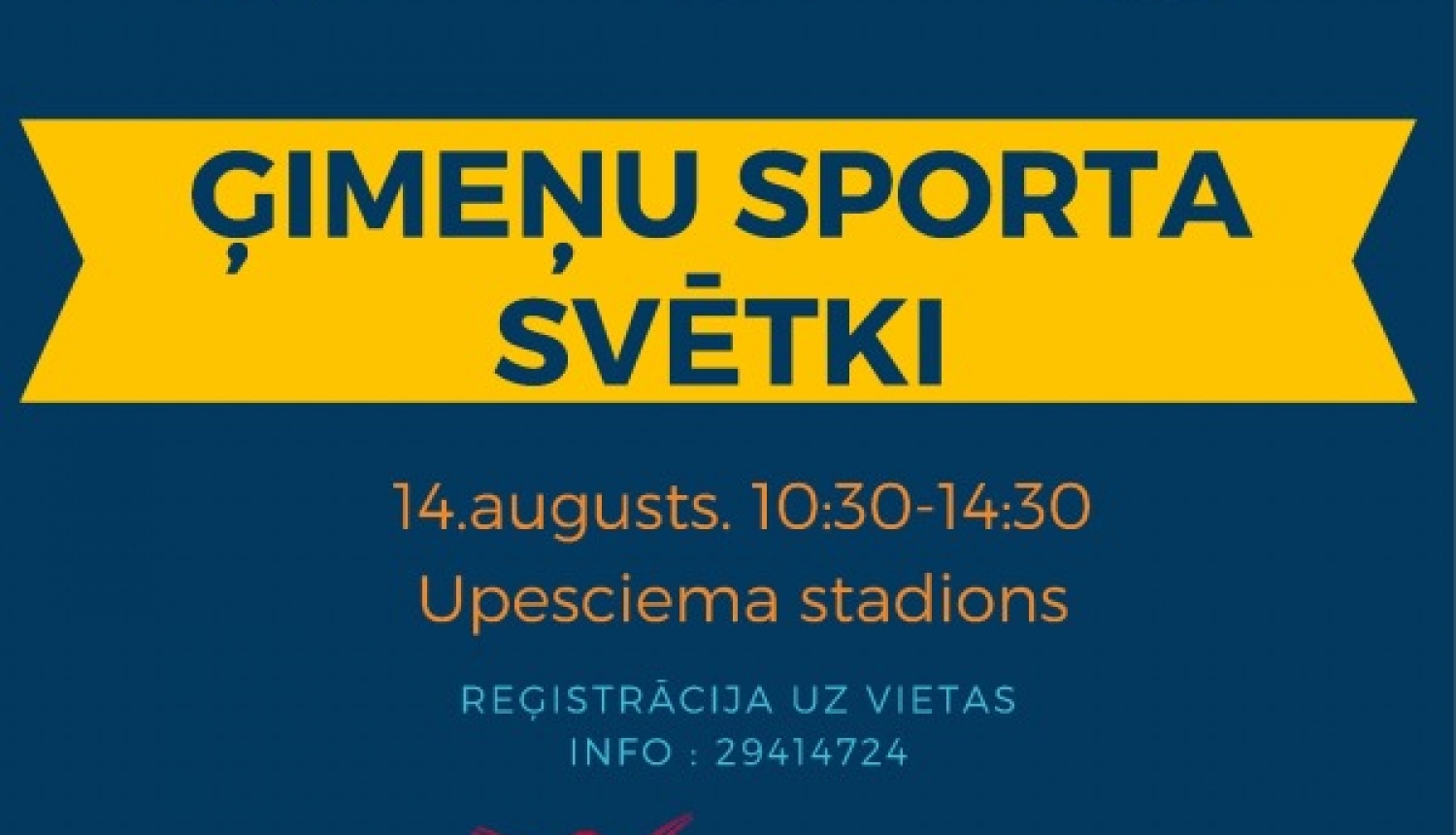 14. augustā Ģimeņu sporta svētki Upesciemā, Garkalnes pagastā