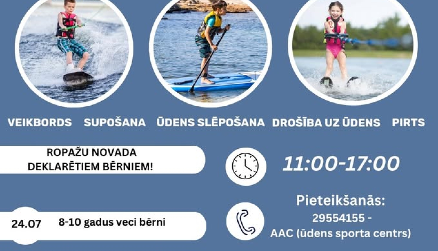 Ūdens prieki Lielajā Baltezerā