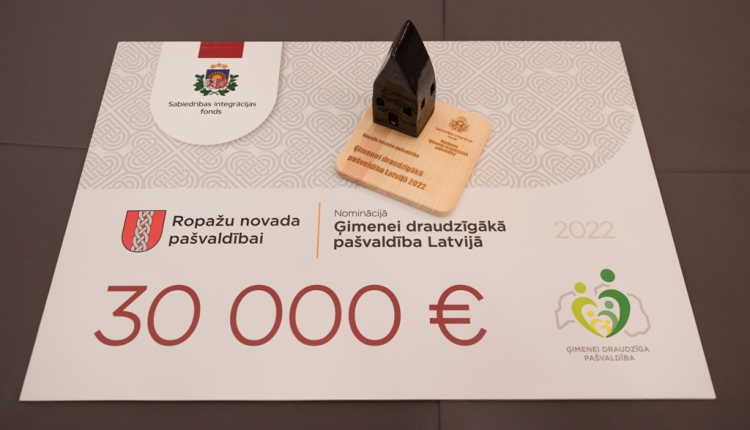 "Ģimenei draudzīgākā pašvaldība" Latvijā-2022 - Ropažu novada pašvaldība!