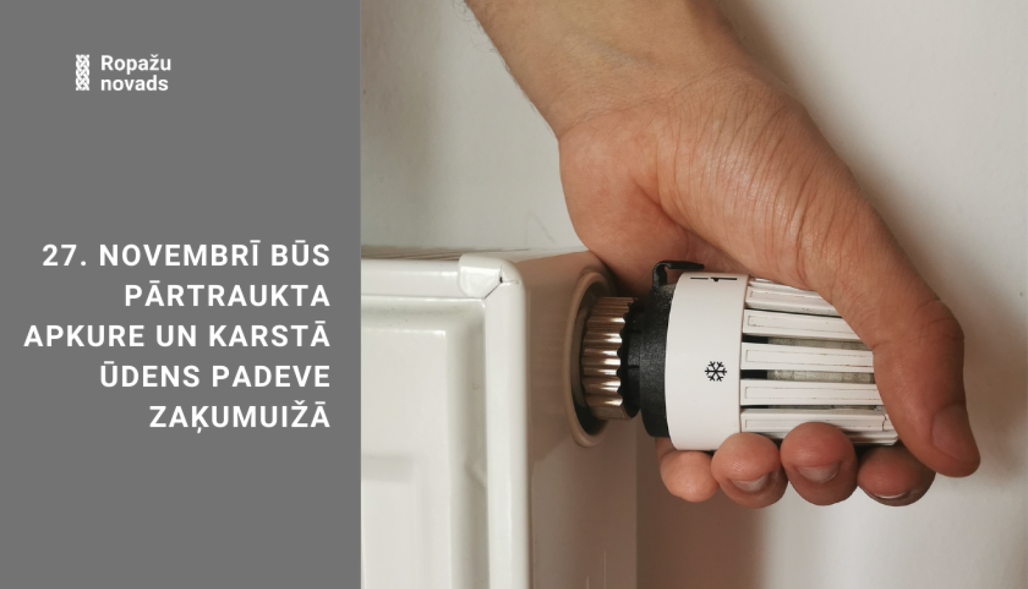 Karstā ūdens un apkures pārtraukums Zaķumuižā