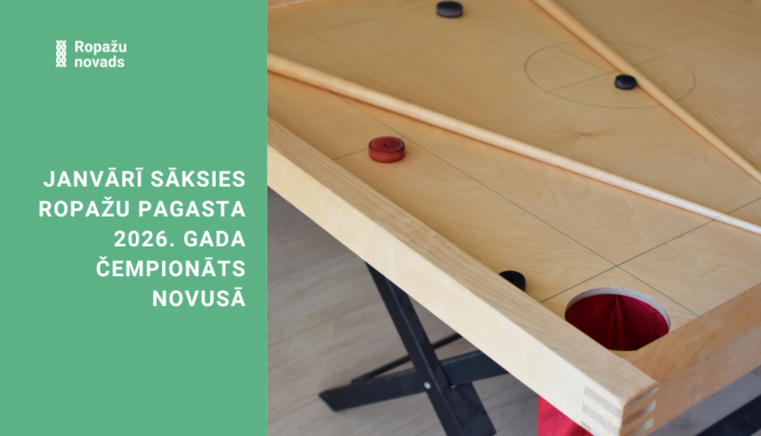 Janvārī sāksies Ropažu pagasta 2026. gada čempionāts novusā