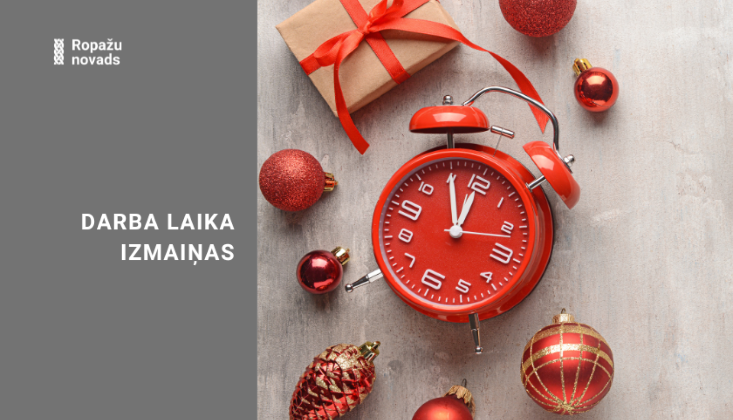 Darba laika izmaiņas svētkos