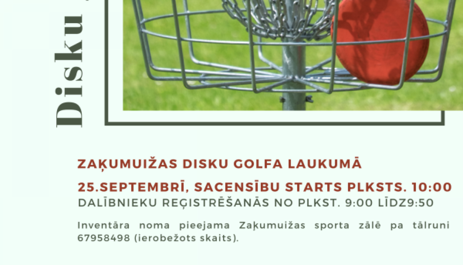 Disku golfa sacensības