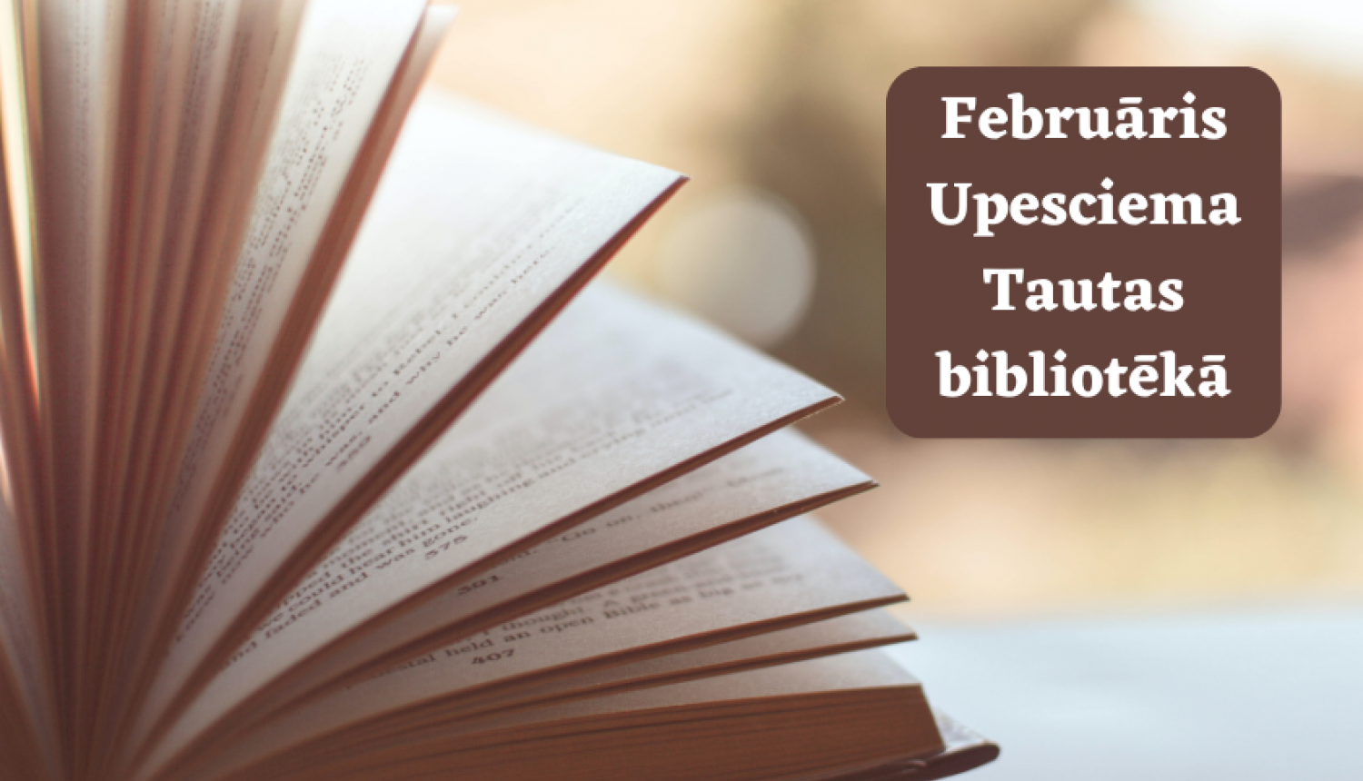 Februāris Upesciema tautas bibliotēkā