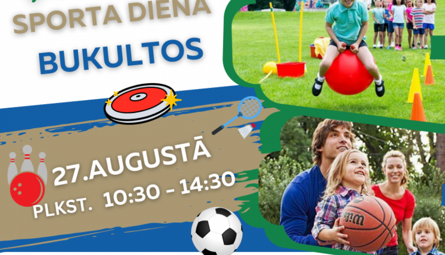 Ģimeņu sporta diena Bukultos