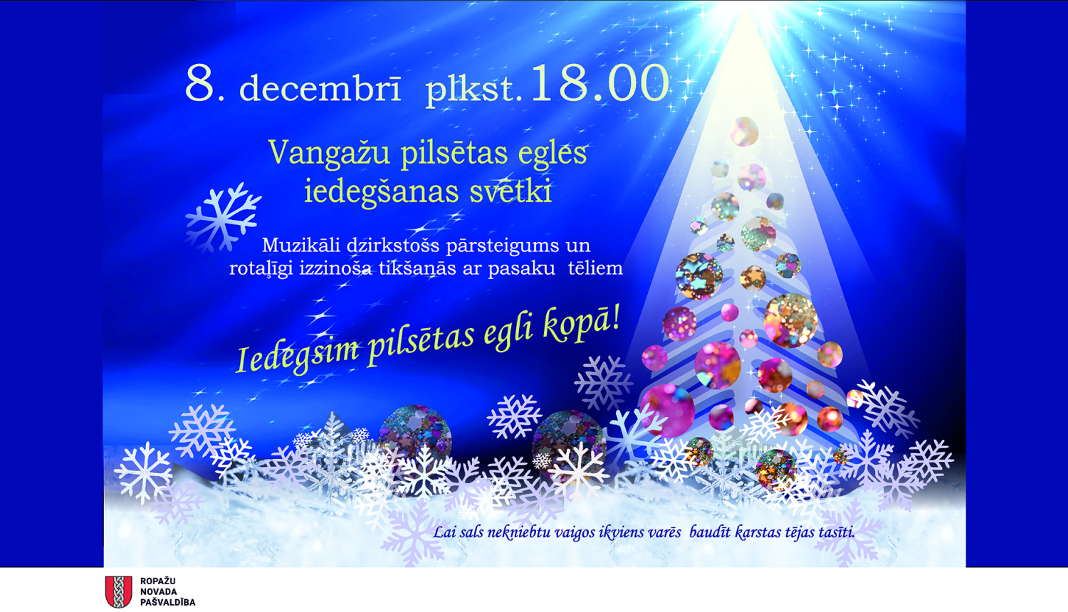 Egles iedegšana Vangažos