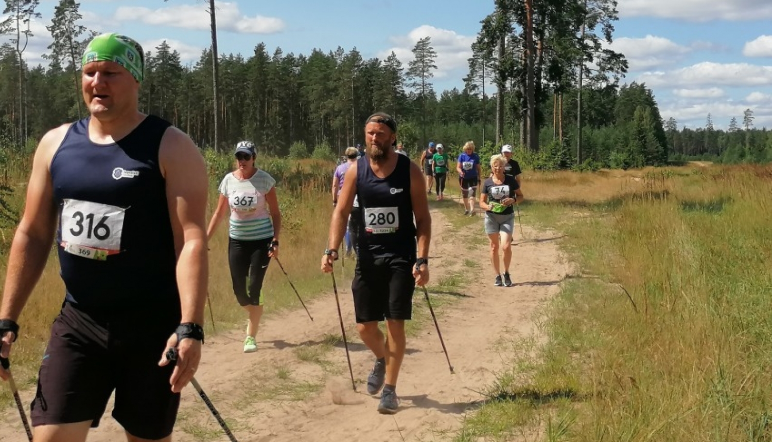 Latvijas čempionāta nūjošanā un iešanā 1. posms Zaķumuižā