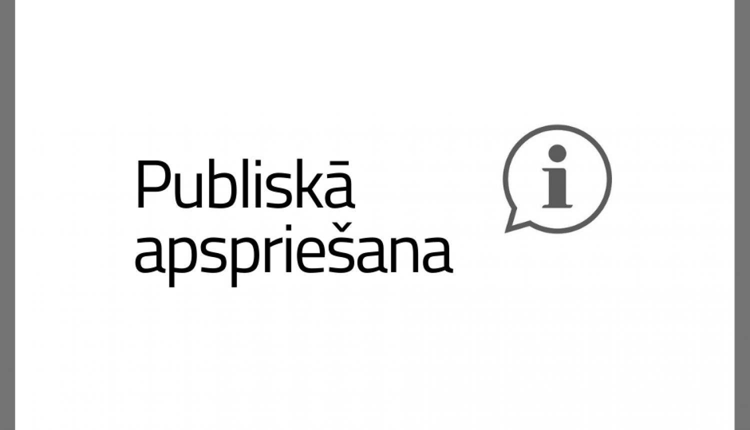 Publiskā apspriešana