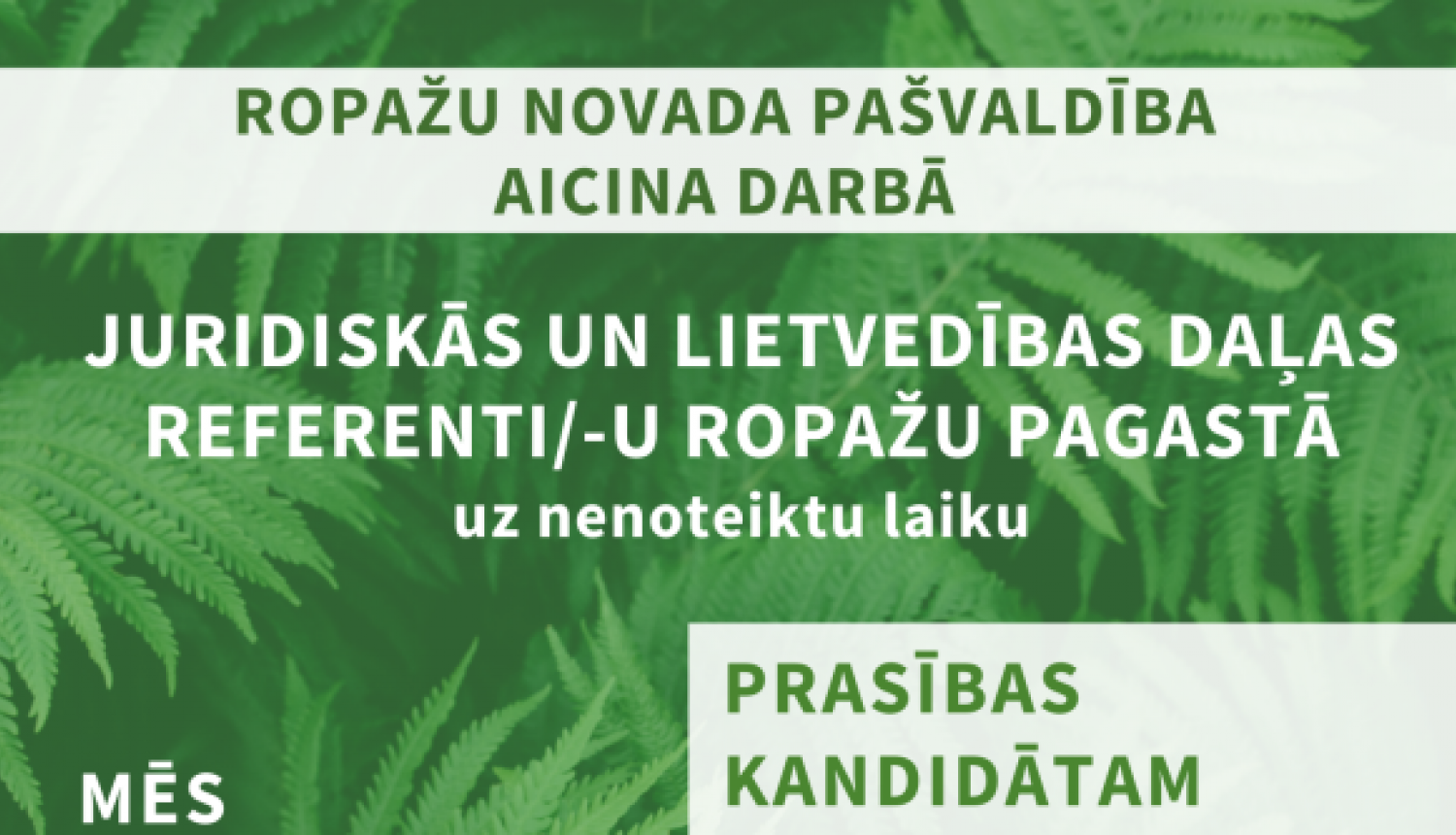 Juridiskās un lietvedības daļas referenti/-u