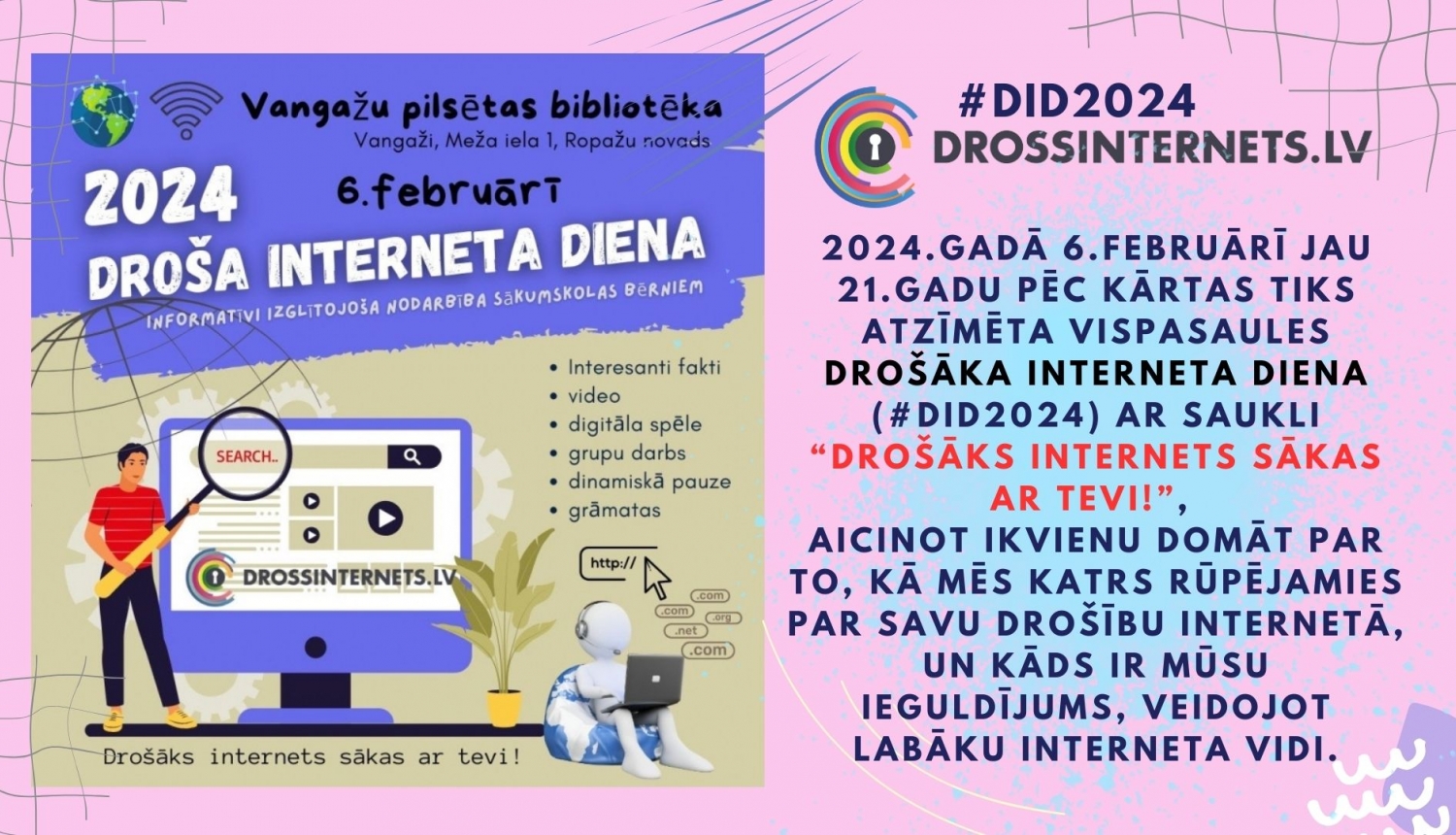 Droša interneta diena Vangažos