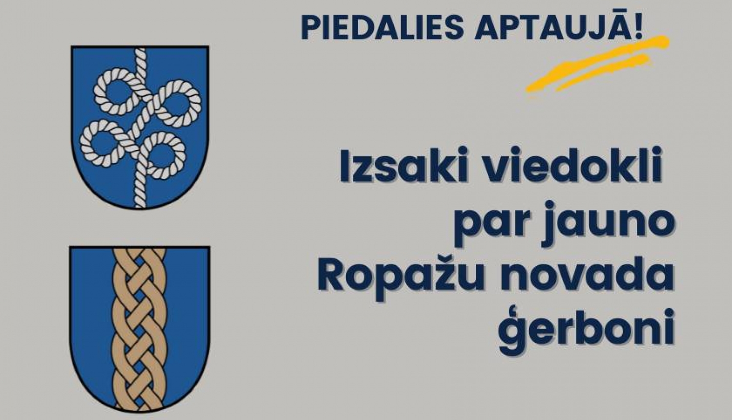 Izsaki viedokli par jauno Ropažu novada ģerboni